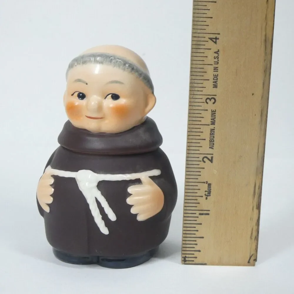 Goebel Friar Tuck Monk Mustard Jelly Jar S183 Vintage
